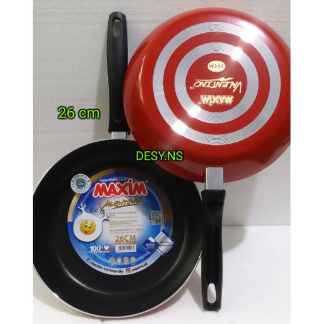 Teflon MAXIM Valentino 12-26cm/Frypan MAXIM Valentino 12-26 cm/Teflon Valentino/Teflon Penggorengan