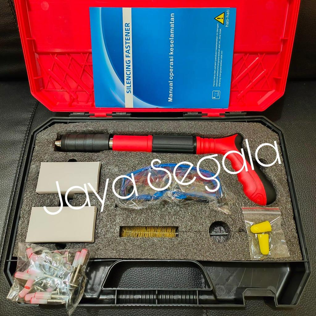 Ramset gun mini Alat tembak paku beton baja Nails Mesiu Paku Aksesoris Aluminium