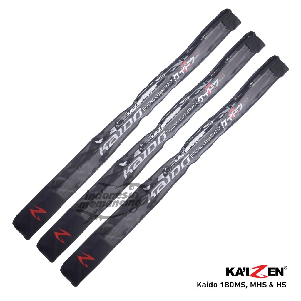 Joran Spinning KAIZEN KAIDO 180 || Jigging Rod || Solid Carbon Tip Jigging Rod || 180MS PE 1-3 || 18