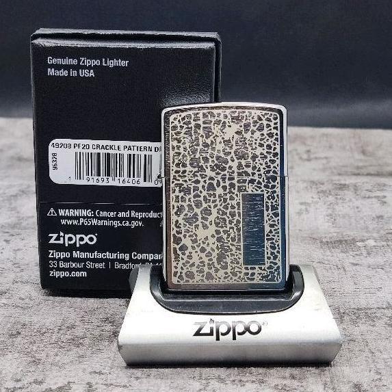 Zippo 49208 Crackle Pattern Design Original