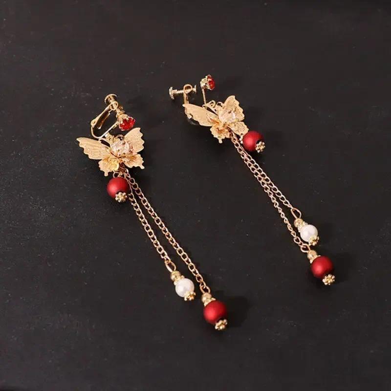 Women Fashion Xiuhe Headwear Accessories Chinese Hanfu Bridal Hair Accessories Set Tassel Dragon Pho