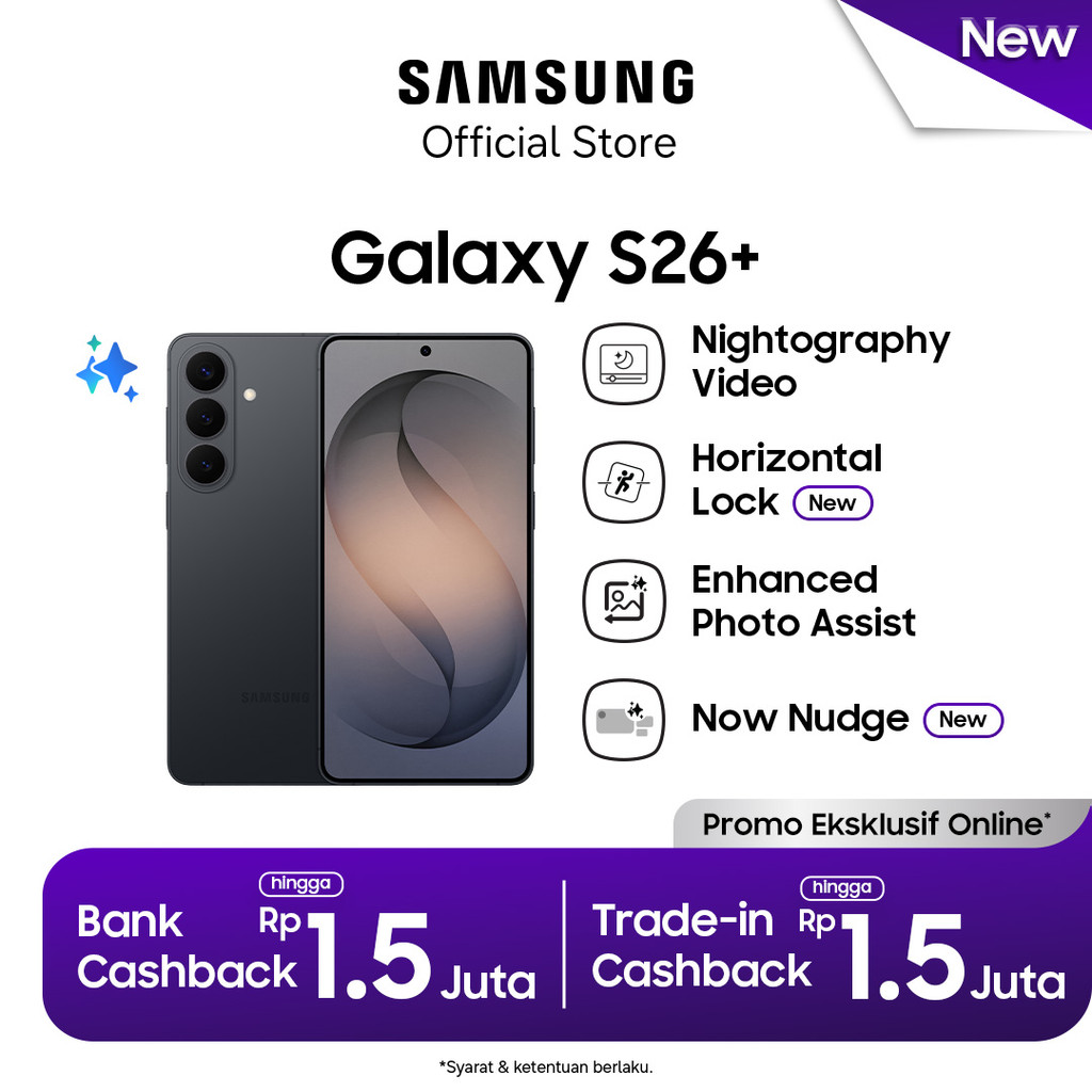 Samsung Galaxy S26+ 12/512GB - Black | Hp AI | Photo Assist | 4900 mAh