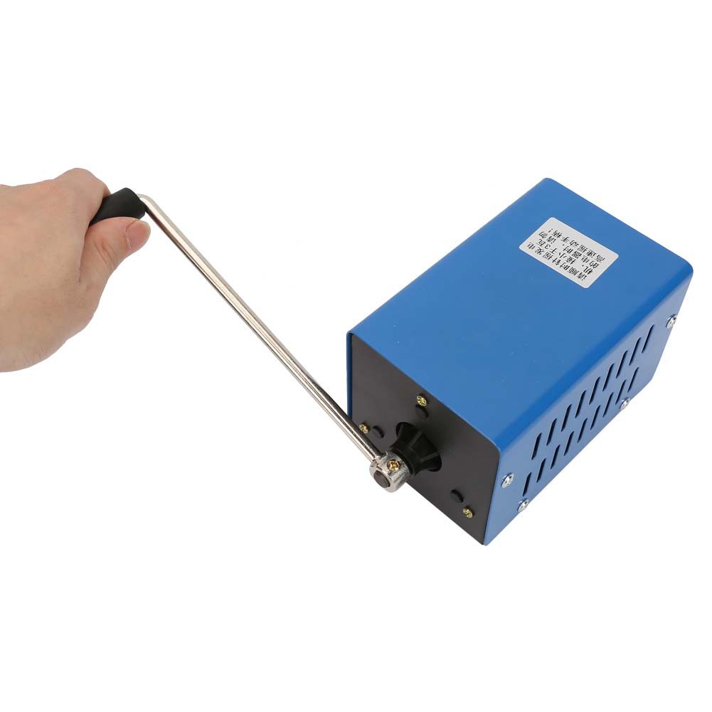 20W Emergency Manual Generator Hand Crank Generator Electric Generator Dynamotor Miniature Generator