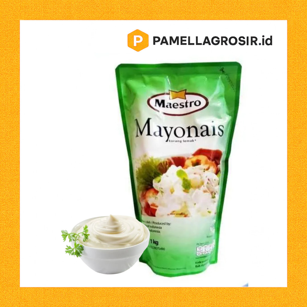 MAESTRO MAYONAISE MAYONES 1KG RENDAH LEMAK SALAD BUAH