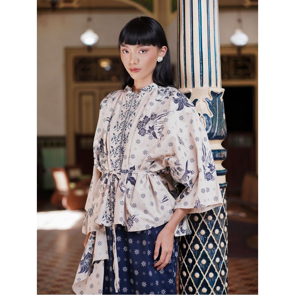 MARGARIA BATIK - Blus Ayla - Rok Alissya - Blus Batik Wanita - Rok Batik - One Set Atasan Bawahan Ba