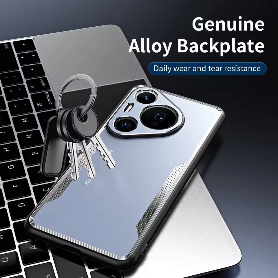 Casing Ponsel Pelat Belakang Logam Matte untuk Huawei pura 80 70 Ultra pro plus p60 p50 p40 5G Casin