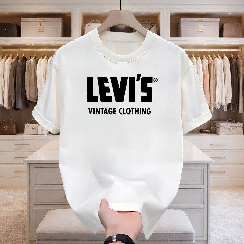 Kaos LEVIS Trend Fashion Pria Wanita Cotton Combed 24s Nyaman Dipakai Tidak Termasuk Ongkir