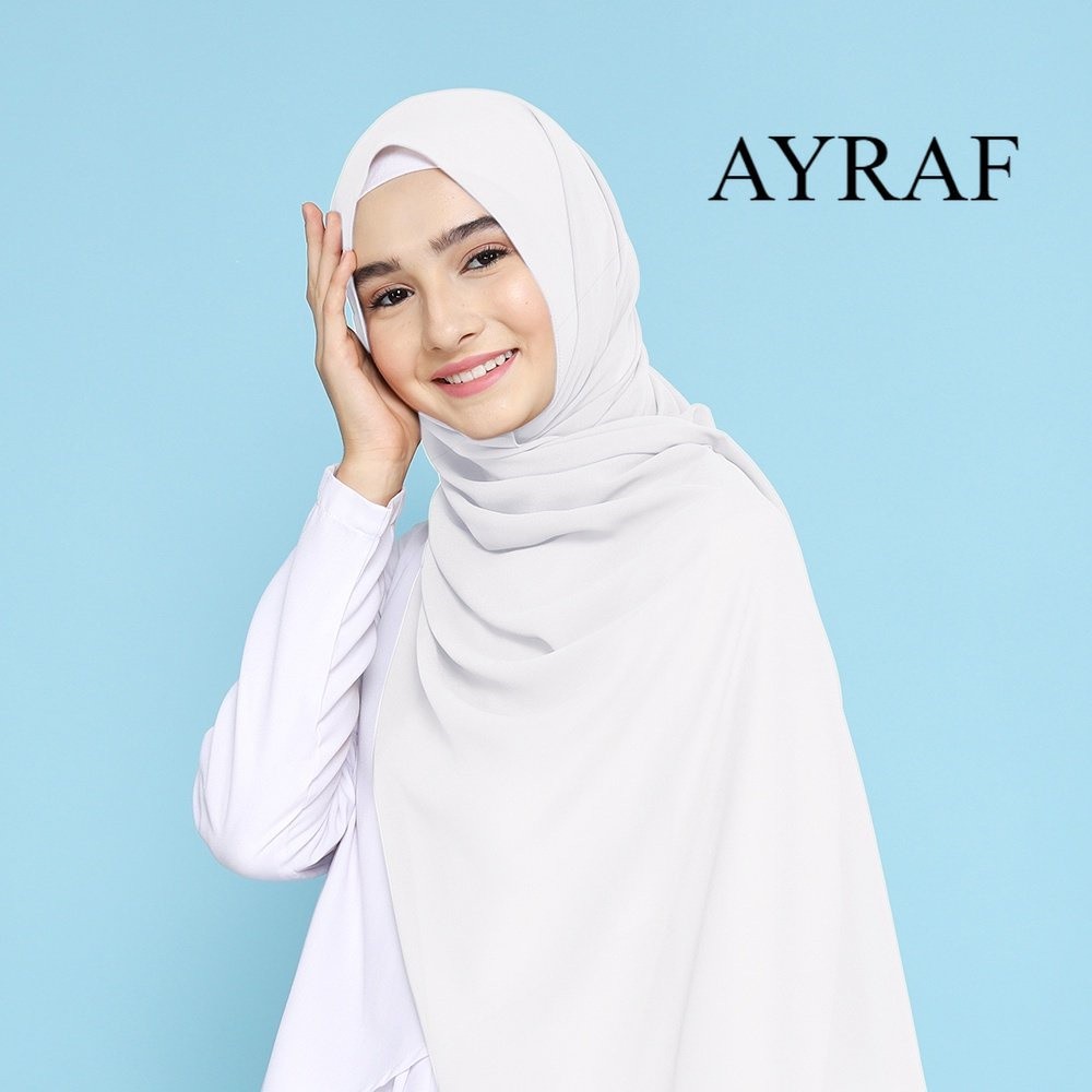 hijab pashmina ceruty bebydoll armani jahit tepi size 180x75/jilbab kerudung panjang pashmina ceruty