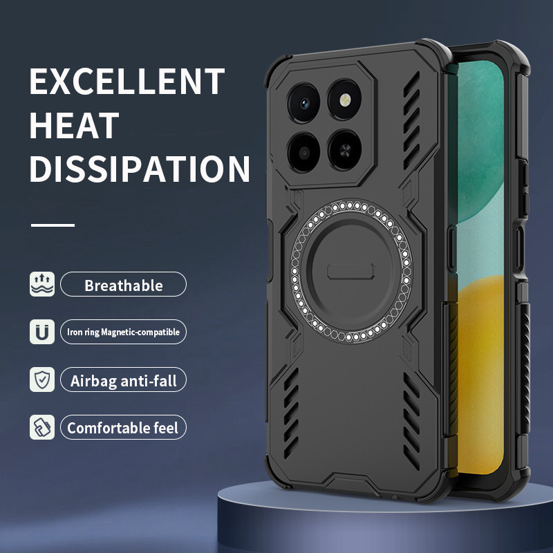 Casing untuk Honor X6c X7c X8c X9c X9b Penutup Telepon PC Magnetik   Magnet Cangkang Tahan Guncangan