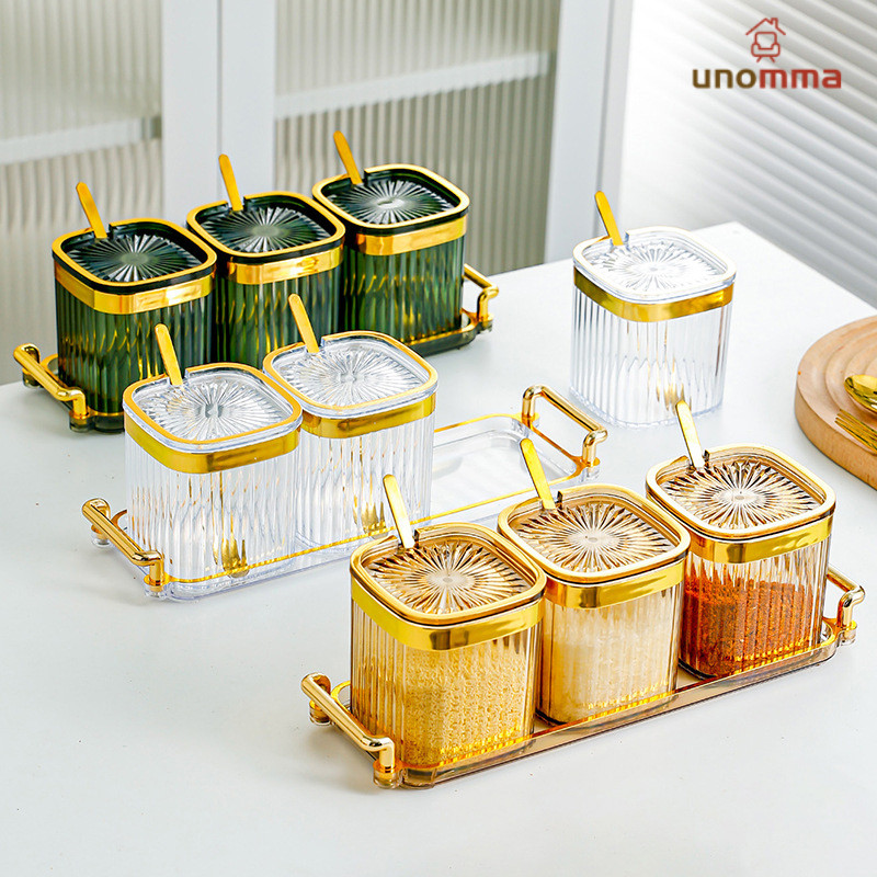 Household High-end Seasoning Jar Set Kitchen Seasoning Box Seasoning Storage Box