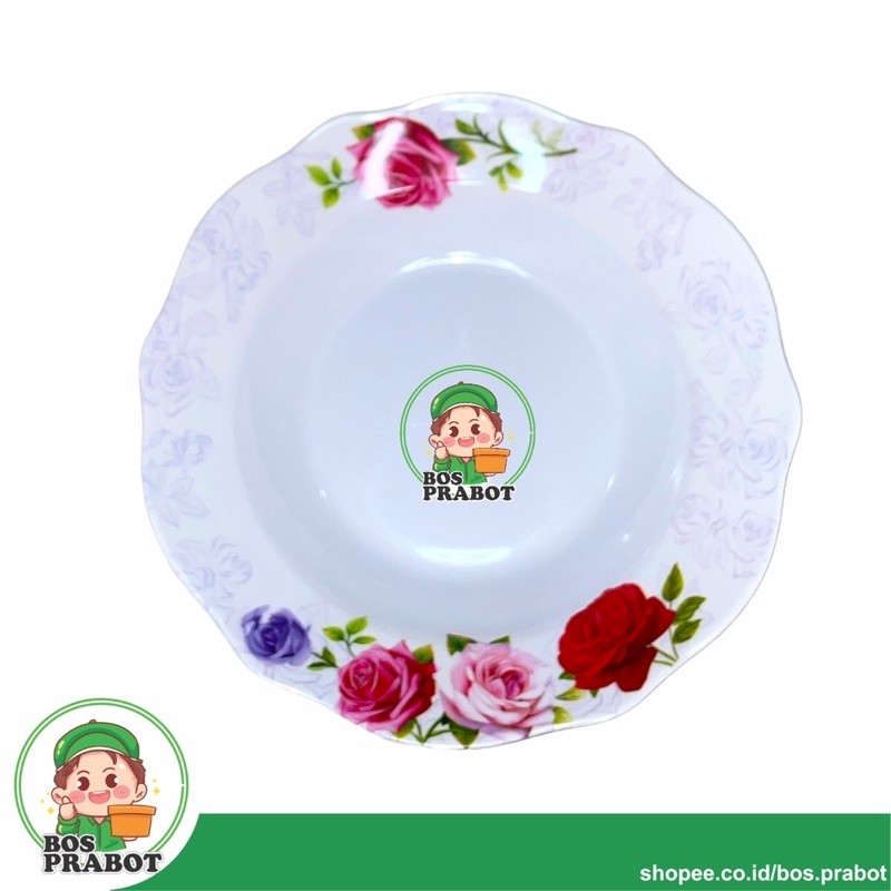 PIRING MAKAN MELAMIN 9 INCH 6 PCS / PIRING MAKAN MELAMIN MOTIF / PIRING MAKAN MELAMIN 23CM