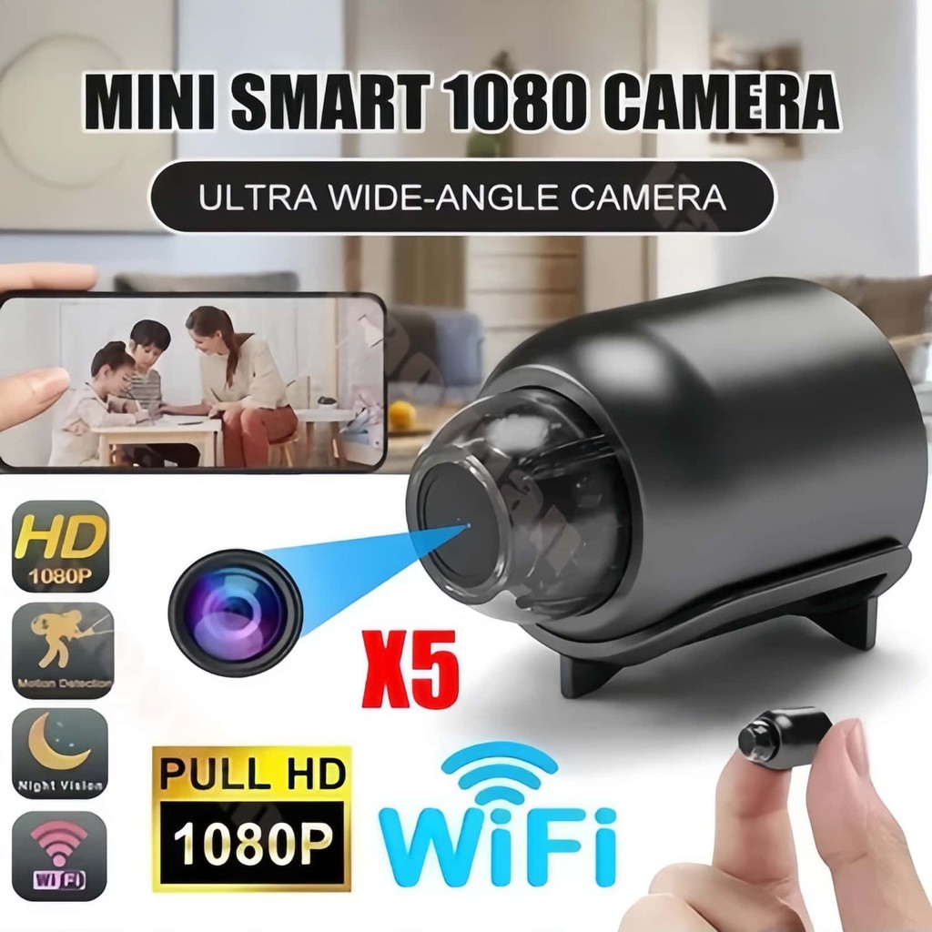COD Kamera CCTV Mini Tersembunyi Tanpa Kabel 1080p CCTV Wifi Jarak Jauh Lewat Hp Camera Cctv Kamera 