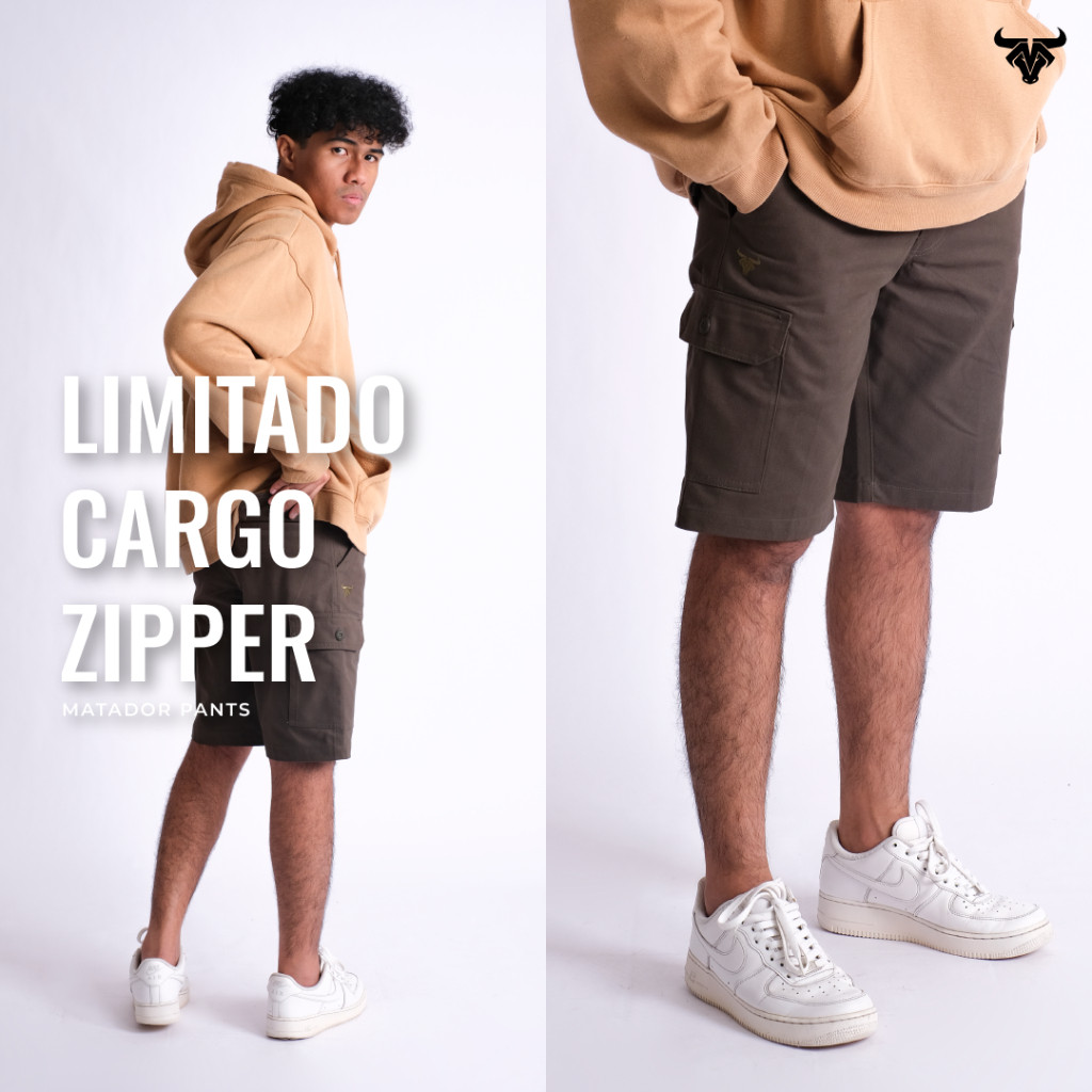 MATADOR - Limitado Celana Pendek Pria Karet Samping Zipper