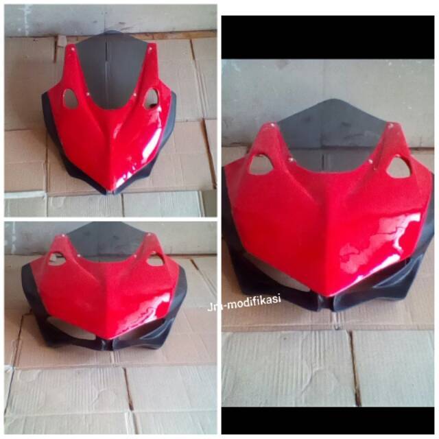 Topeng Kedok Cover Lampu Visor Whinshield Model Ducati PNP Honda New CBR150R Facelift K45G K45N 2016
