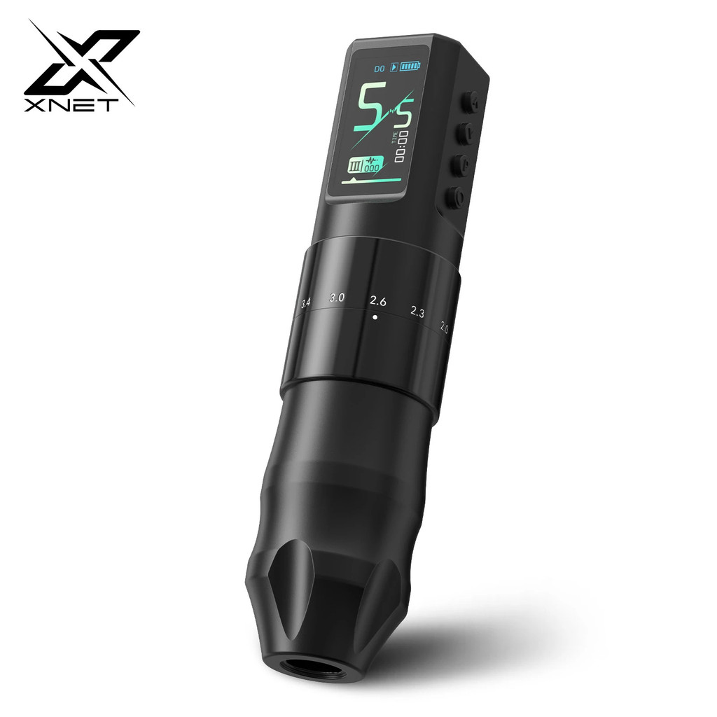 XNET Nebula Mesin Tato Wireless 2.0-4.2Mm Stroke Motor Kustom Baterai 1600MAh Pena Tato Titik Untuk 