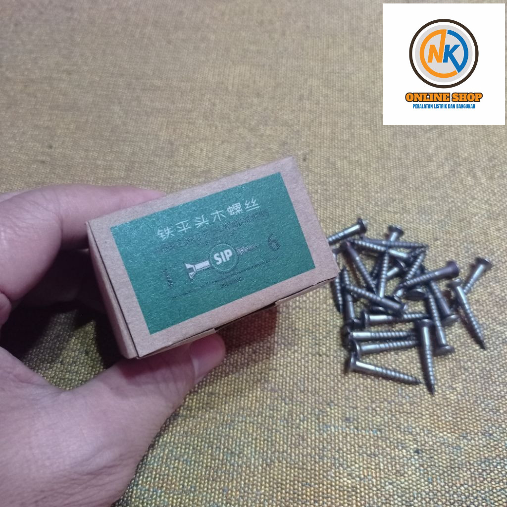 NK_ONLINESHOP MENJUAL SEKRUP KAYU 1” x 6 Merk SIP / SEKRUP KAYU 1X6 SIP / SEKRUP KUAT DAN TAJAM