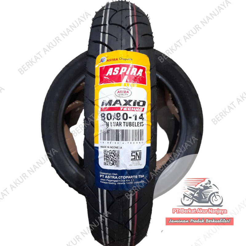 Aspira Maxio Techno 80/90-14 Ban Matic Tubeless