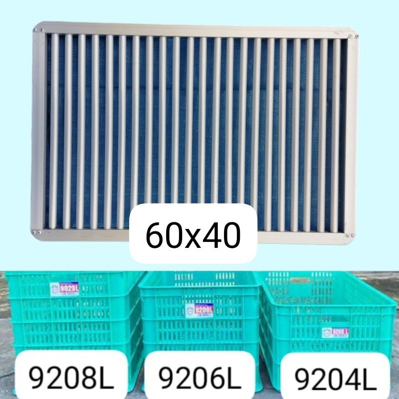 Bak Sortir lele Alat Sortir ikan lele Alumunium Konsumsi sortir lele keranjang besar 60x40cm