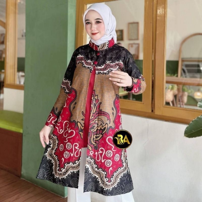 Atasan Tunik Batik Wanita Tunik Batik Jumbo Tunik Batik Couple