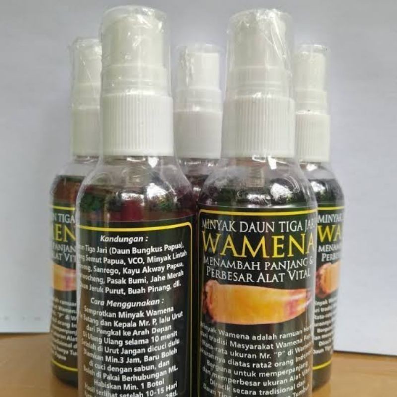 Wamena pembesar oil original minyak lintah pembesar dan tahan lama Wamena daun tiga jari original