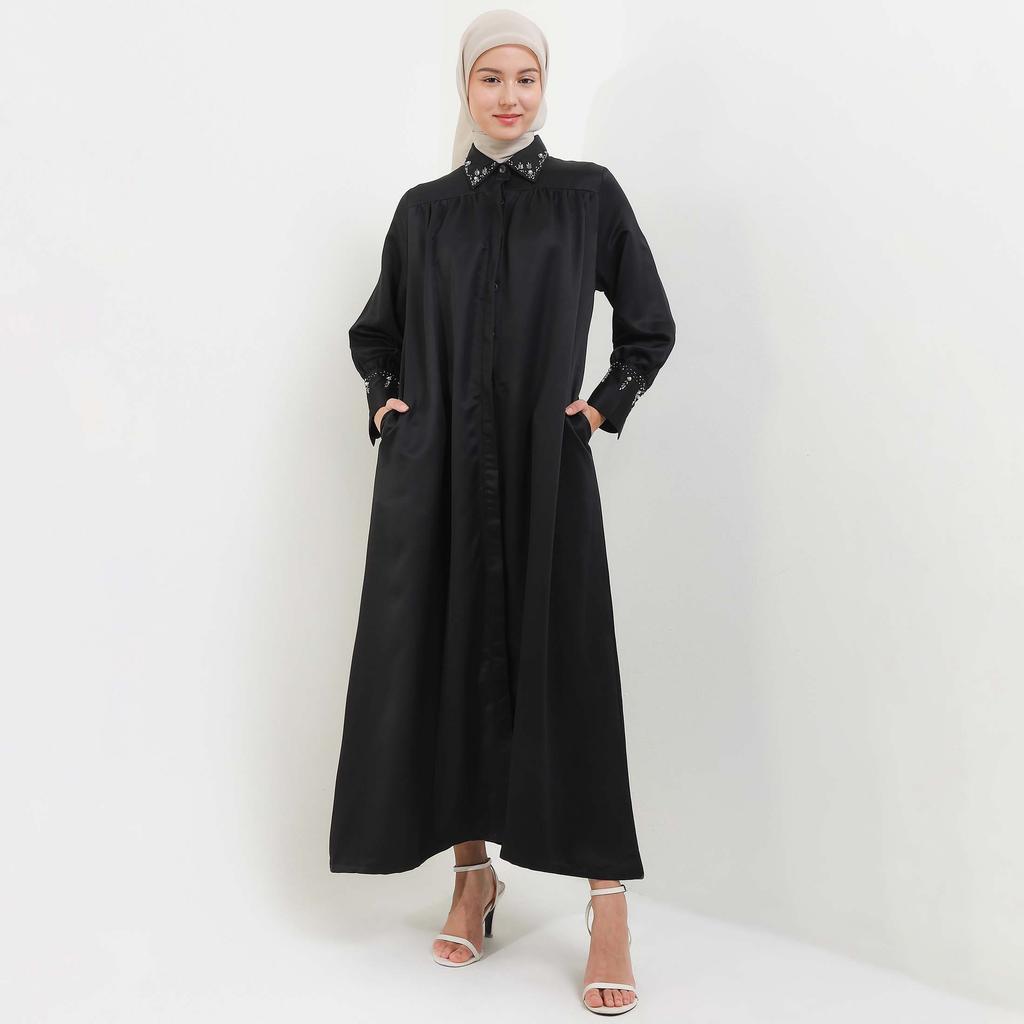 MFMW Anjani Dress Gamis Hitam With Payet