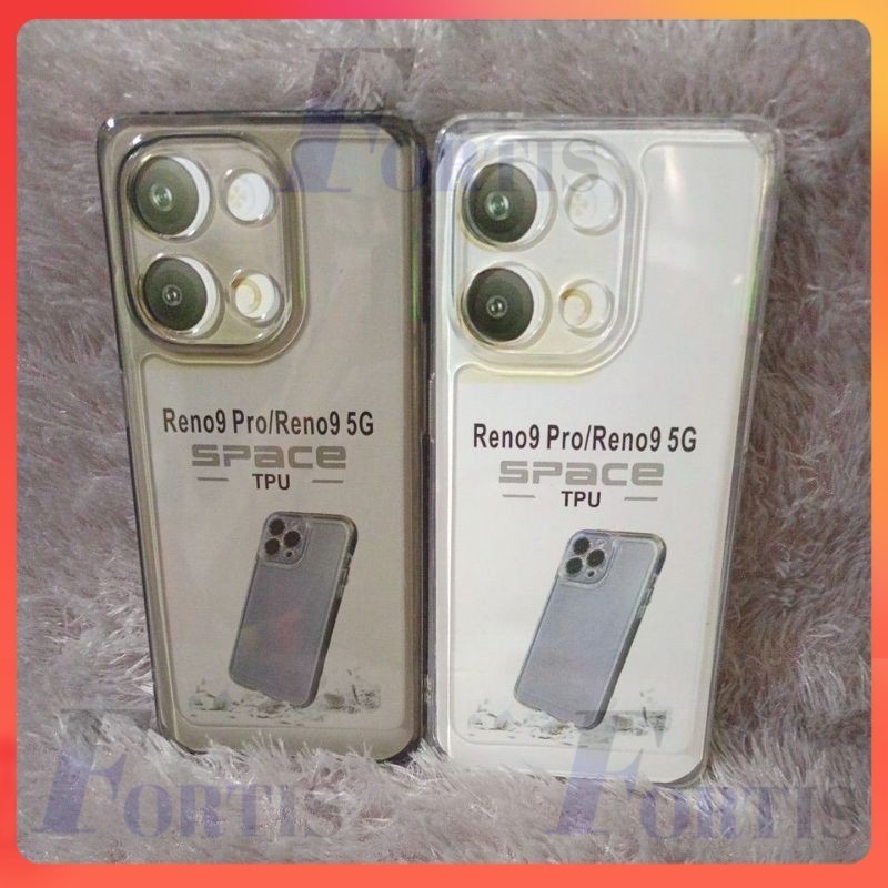 BIG  SoftCase Casing OPPO RENO 9 5G RENO 9 PRO Silikon Bening Trasparan Pelindung Belakang HP+Camera