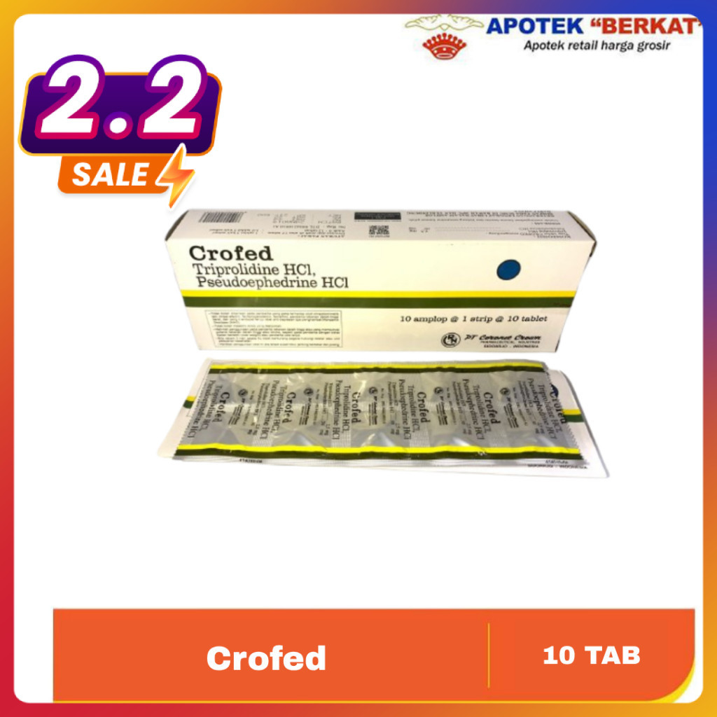 [POPULER] Crofed 10 Tablet Obat Pilek Flu Alergi