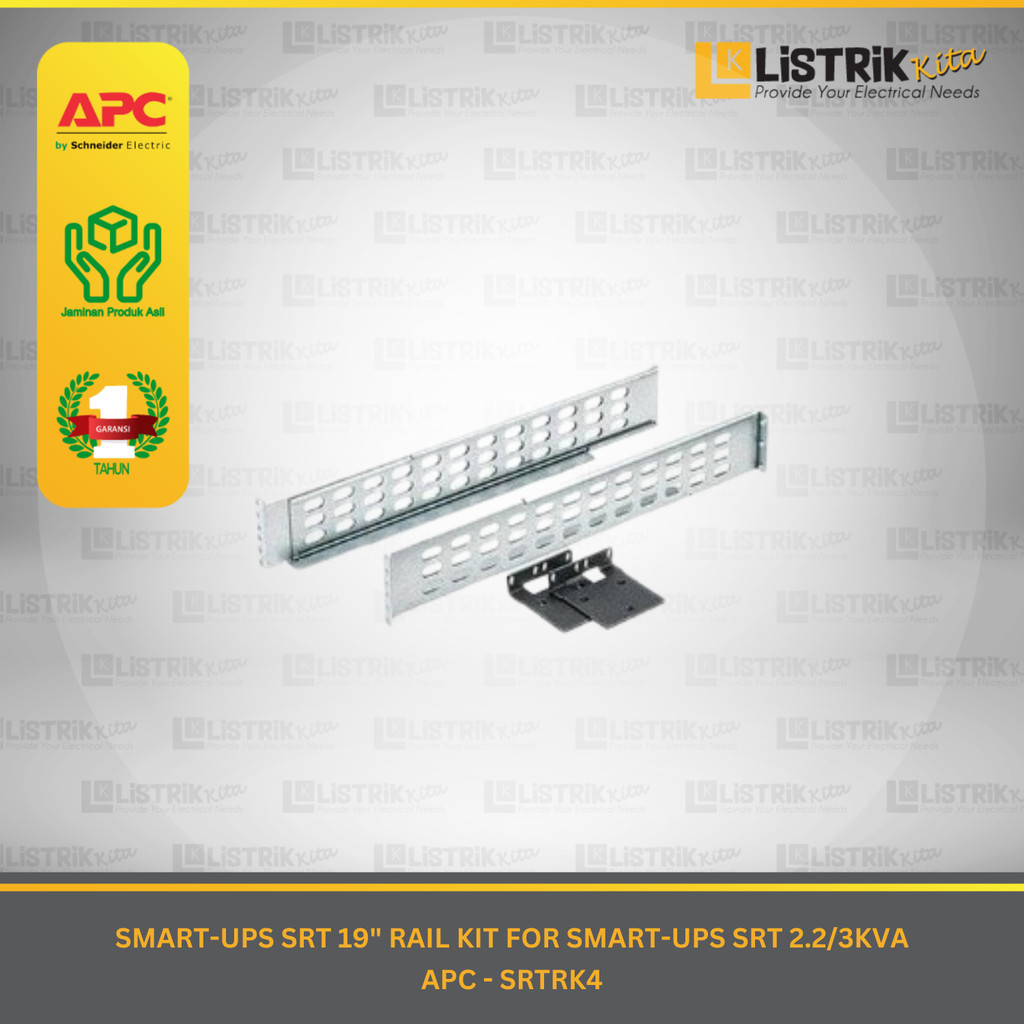 SMART-UPS APC SCHNEIDER ELECTRIC SRT 19" RAIL KIT FOR SMART-UPS SRT 2.2/3KVA - SRTRK4