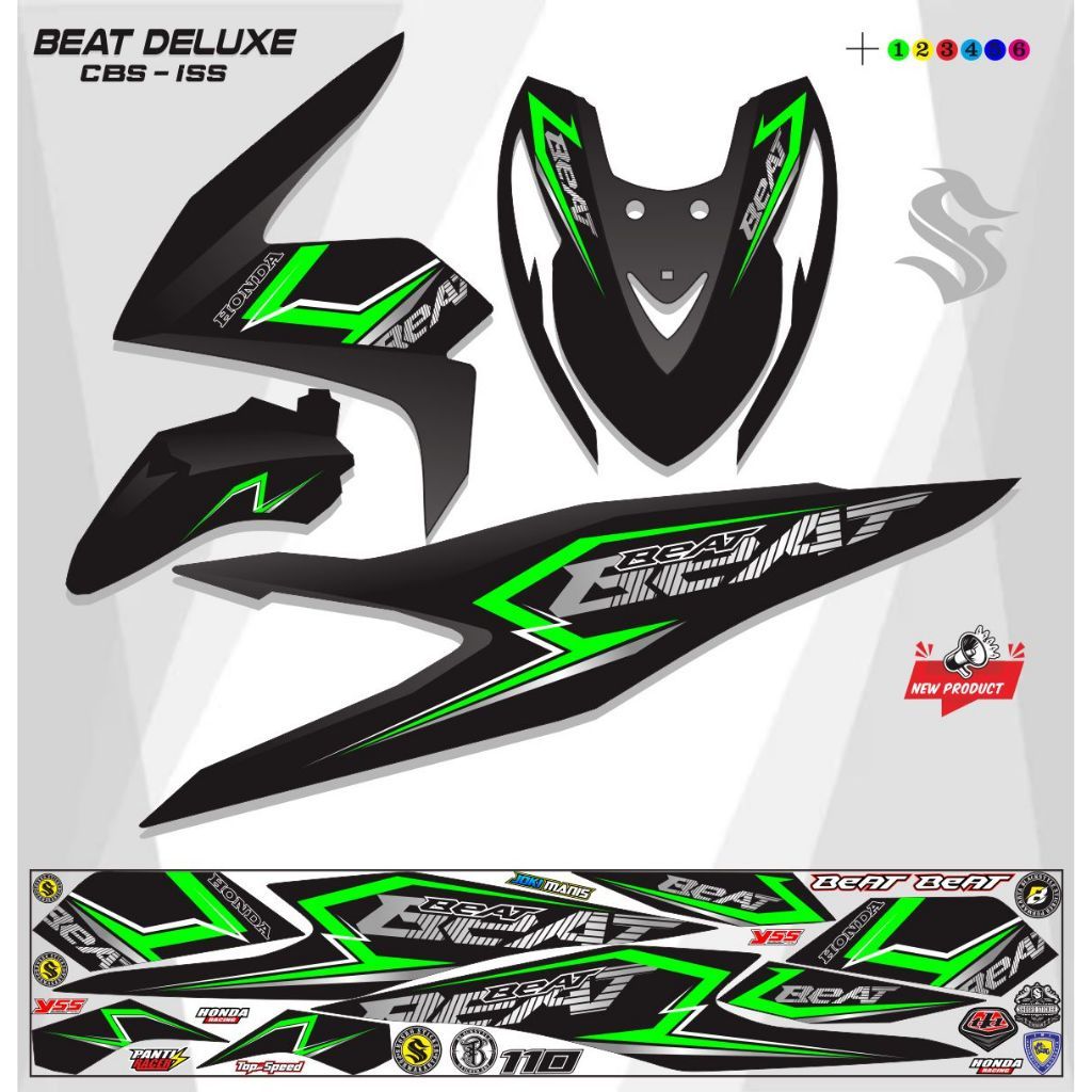 STRIPING BEAT DELUXE 2020 STICKER BEAT DELUXE 2021 / 2023 VARIASI