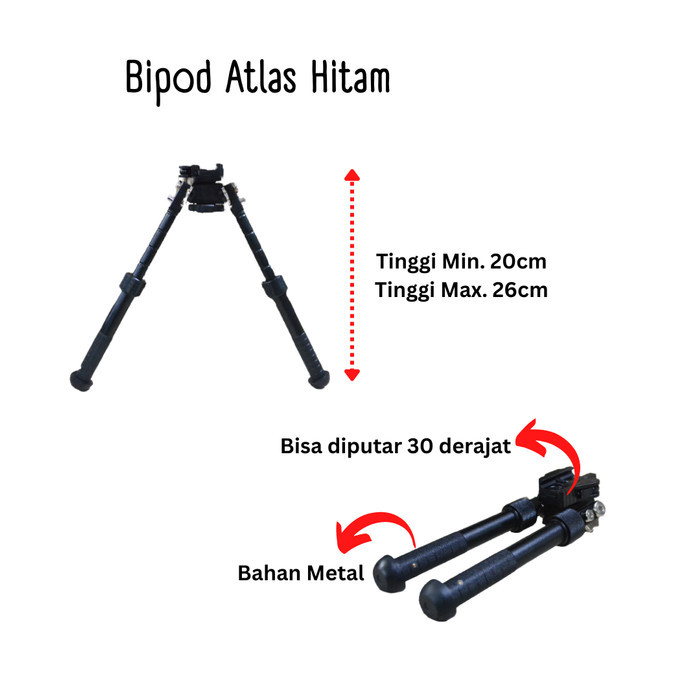 BIPOD ATLAS HITAM
