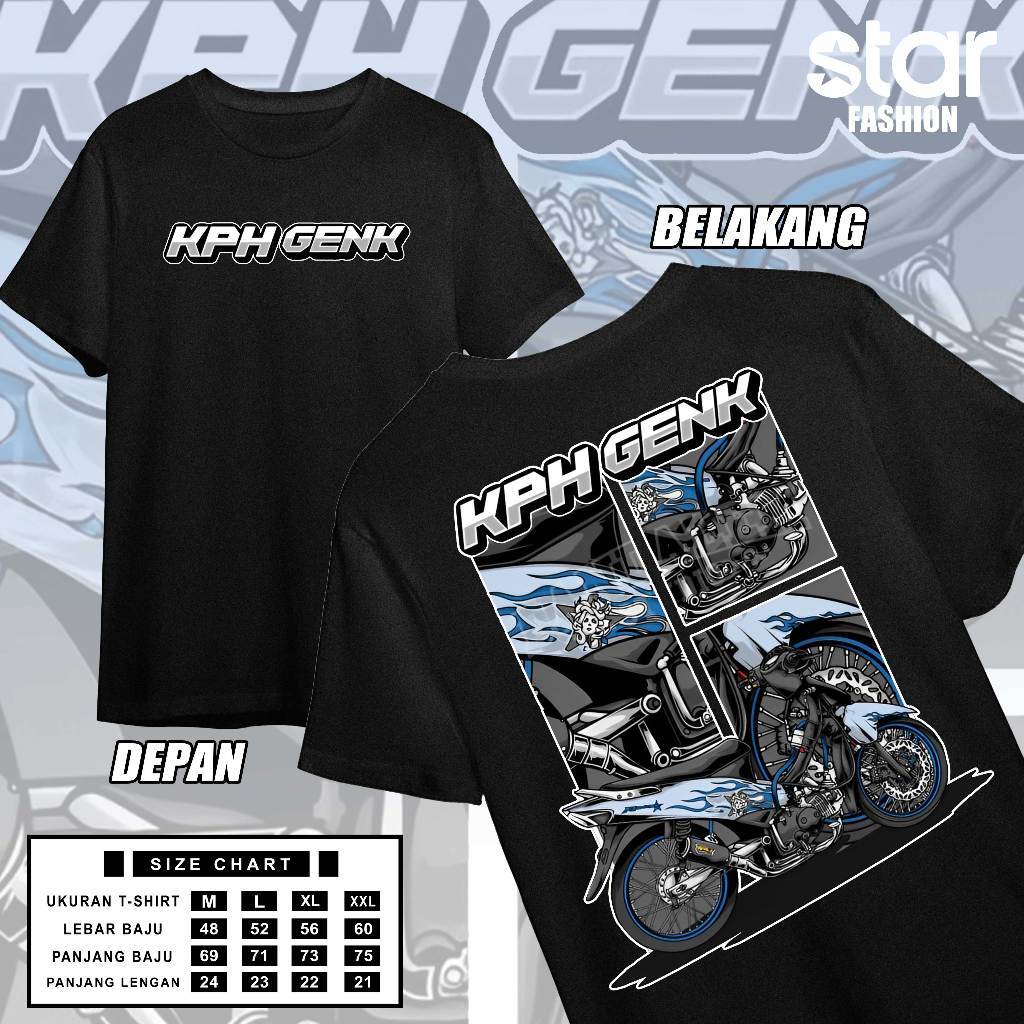 Kaos KPH GENK Adem Dan Nyaman || Kaos Distro Honda Wave Kph Genk Terbaru Viral
