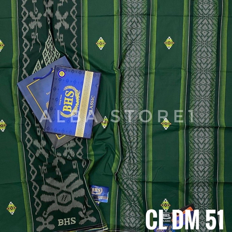 (MOTIF BARU) Sarung BHS Classic Kawung Dobby Gold/SKT DAM/KDP | BHS Infinity|BHS COSMO ORI100%