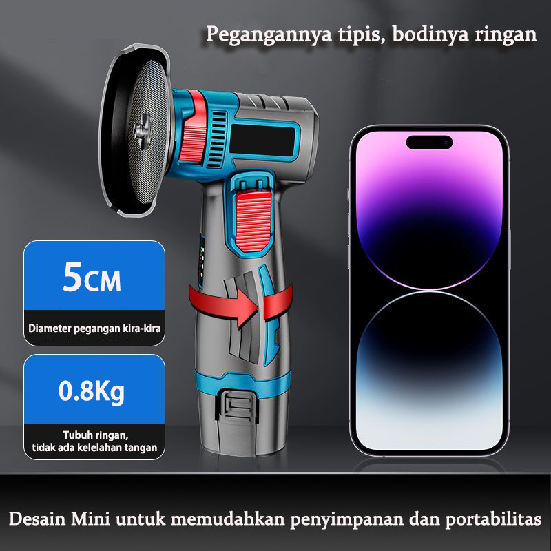 TergacorMAKITA Angle Grinder mini Cordless Brushless 3inch Baterai litium 12V/16.8V Mesin Gerinda ta