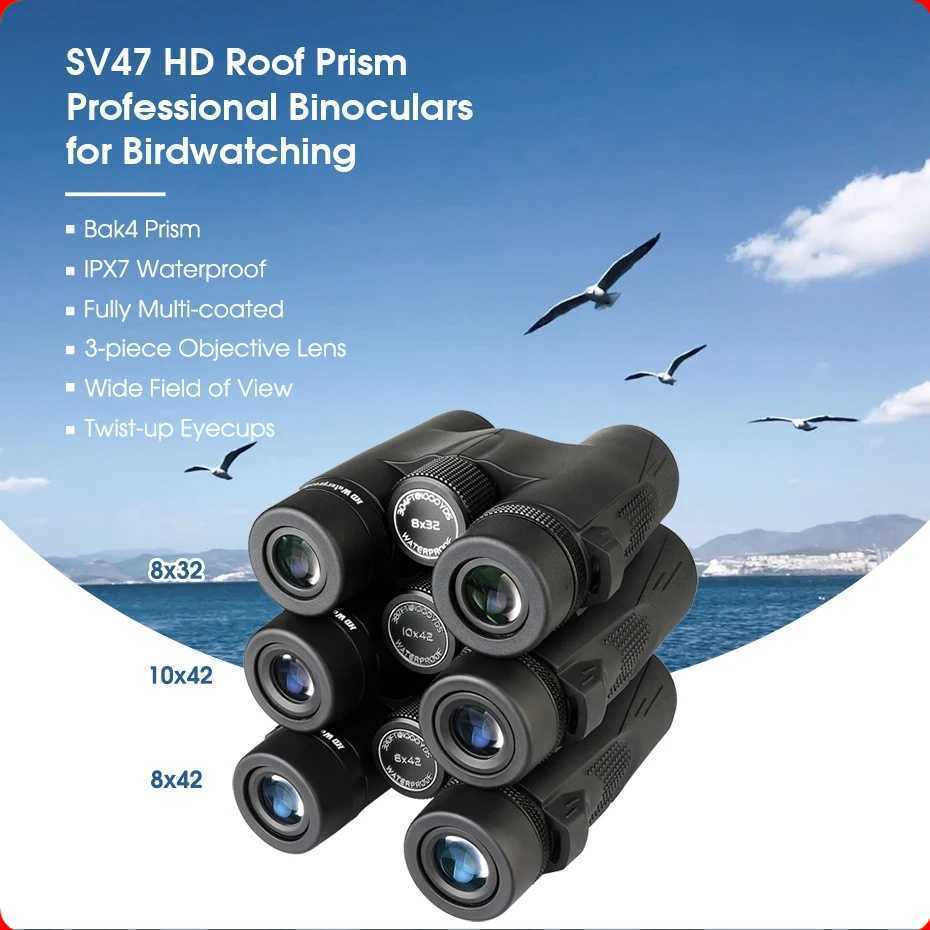 SVBONY Teropong Binocular HD BAK4 FMC Lens Birding Stargazing IPX7 - SV47