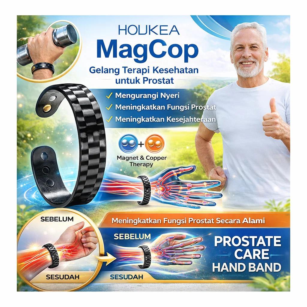 COD[Pengiriman 24 Jam]gelang Ginjal Terapi Magnet Energi/Gelang Perawatan Pria/Magnetic Therapy Body