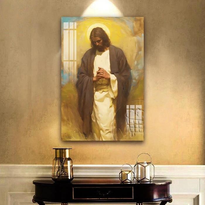 DindingMuse Lukisan Hiasan Dinding Hari Paskah Lukisan Dinding Yesus Dekorasi Ruang Tamu Lukisan Din