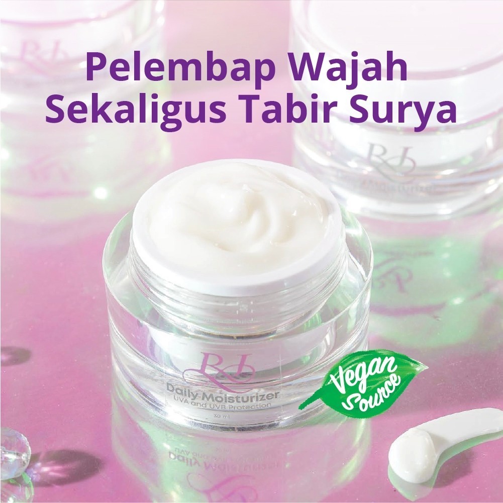 RJ Daily Moisturizer Cream - Krim pelembap wajah harian dengan kandungan tabir surya CNI Store Rumbi