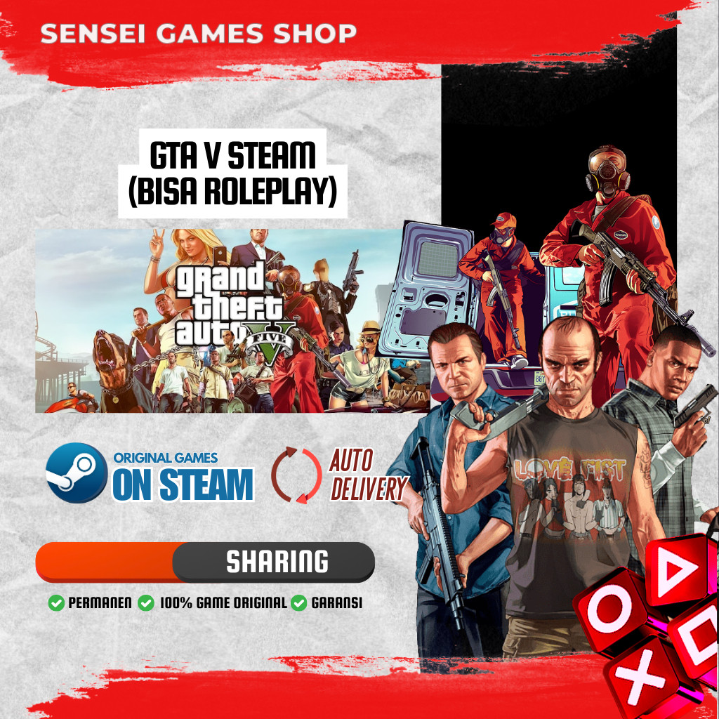 [ANP] [BONUS GAME STEAM] GTA V STEAM (BISA ROLEPLAY) / GRAND THEFT AUTO 5 / (AUTO DELIVERY) / Game P