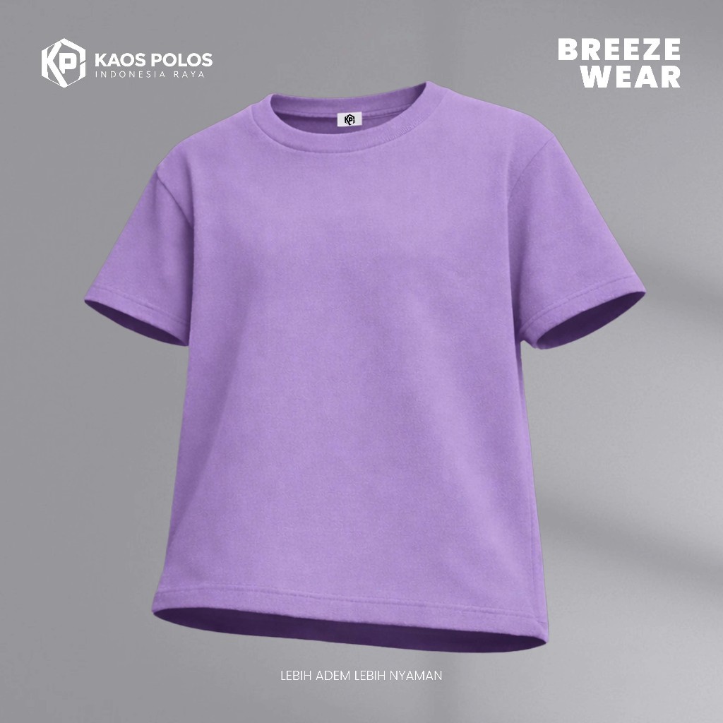 SabLok Breezewear T-shirt Cotton Premium 24s - SabLok LILAC Pria Wanita