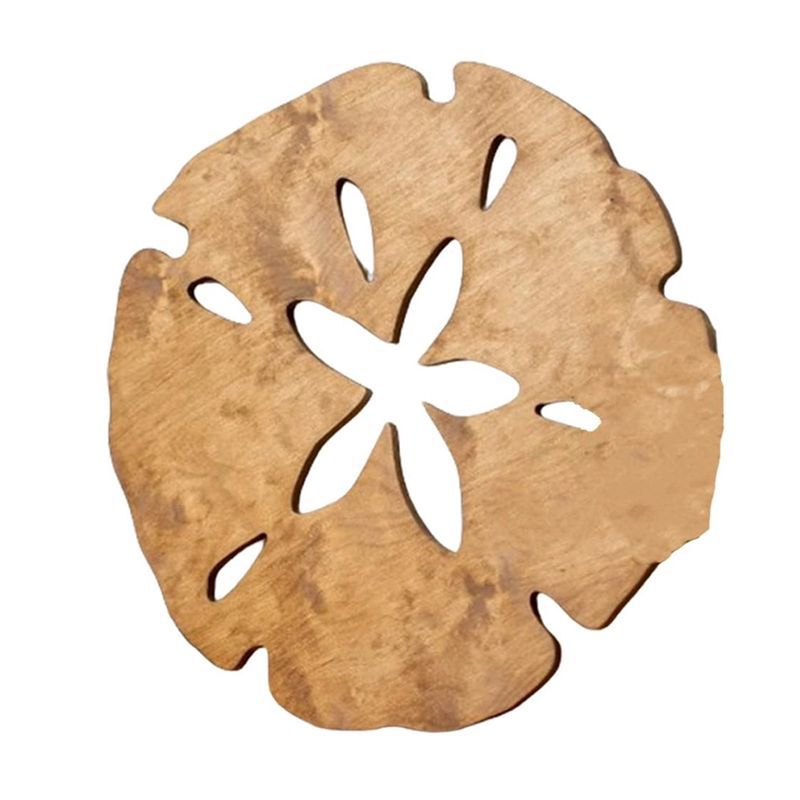 Wall Decor Sand Dollar Wall Decor Wood Round Sand Dollar Wall Art Outdoor Beach Decor Hanging Decora