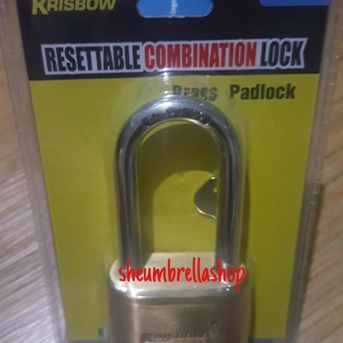 gembok kombinasi 4 angka nomor KRISBOW