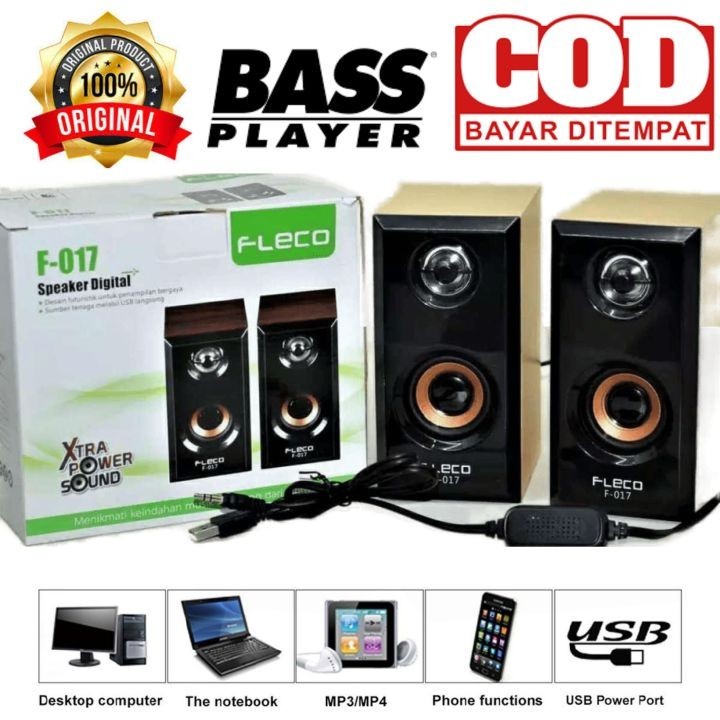 Speaker Komputer Fleco F 017 / Speaker Extra Sound Fleco/ Speaker Digital Fleco/ Speaker Komputer Su