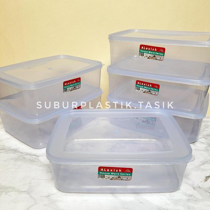 [6 pcs] Multipack 3500 ml Diana Toples Donat Plastik Bening Wadah Penyimpanan Makanan Container Lauk