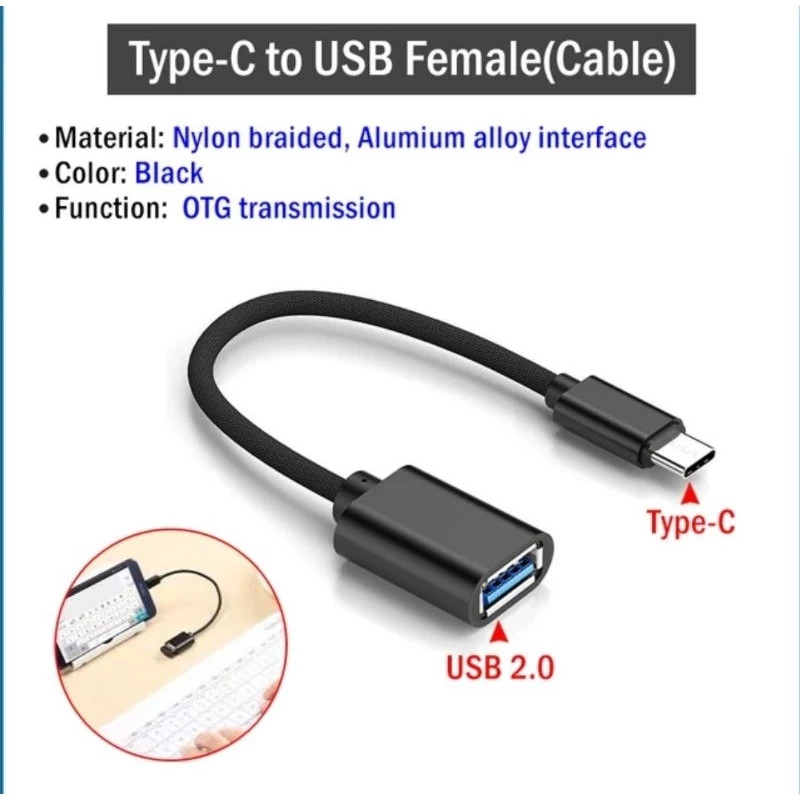 Kabel Data OTG Type C Micro USB Kabel On The Go Type C Kabel OTG Micro USB OTG Micro USB