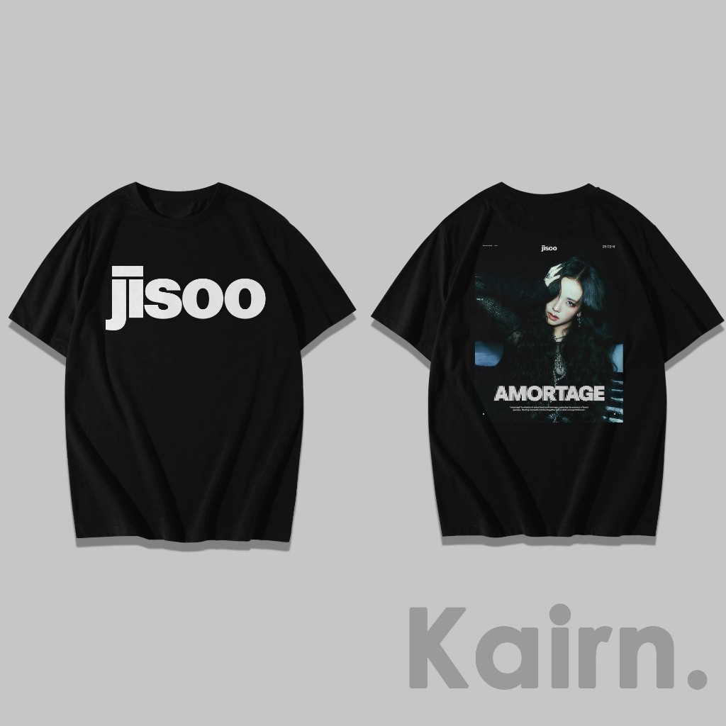 Kaos Jisoo Amortage / Kaos Kim Jisoo / Kaos Jisoo Blackpink / Kaos Kpop Fansmerch