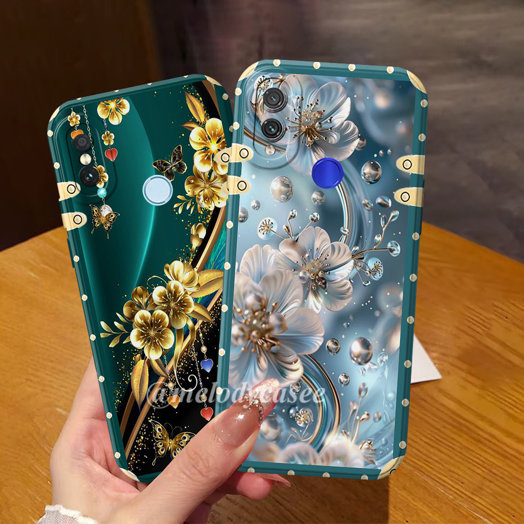 Softcase Redmi 7 / Note 7 6 5 Pro Motif Bunga - Silikon - Case Procamera Anti Slip