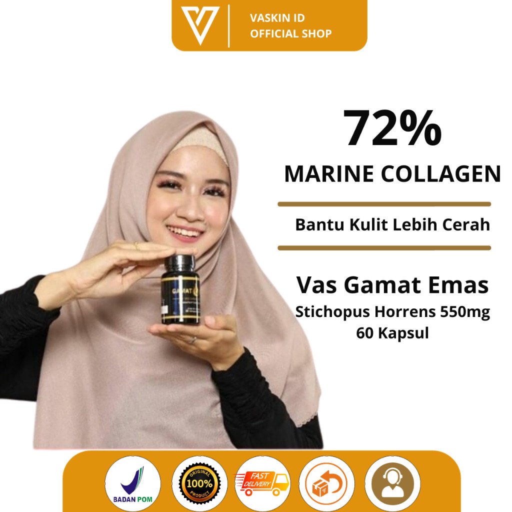 Vas Gamat Emas Colagen Original 100%