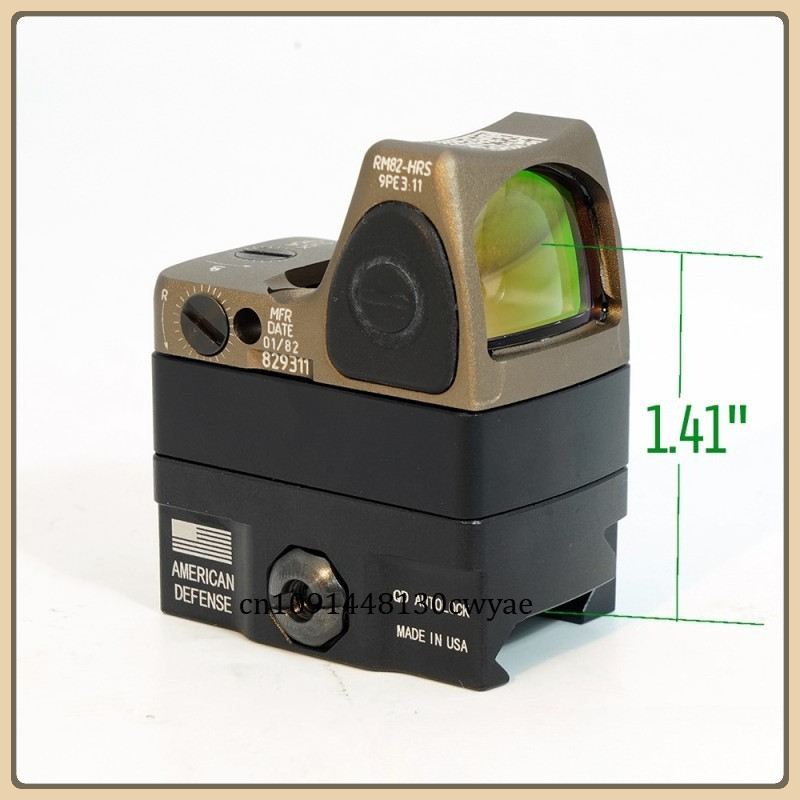Cwyae RM QD Mount With Riser Plate For RMR Mini Red Dot Sight Auto Lock Fit 20mm Weavr Picatinny Rai