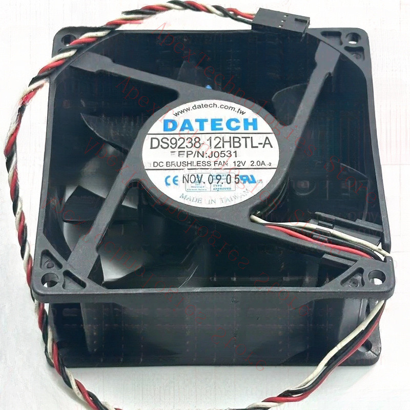 z DATECH DS923812HBTLA DPN  J0531 12V 2A 92x92x38mm 3Wire Server Cooling Fan