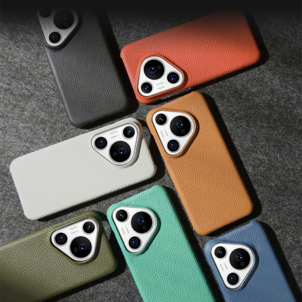 Litchi Tekstur Kulit Sapi Kasus untuk Huawei Pura 80 Pro Pura70 Ultra P60 P50 P40 Mate 60 Pro Plus P